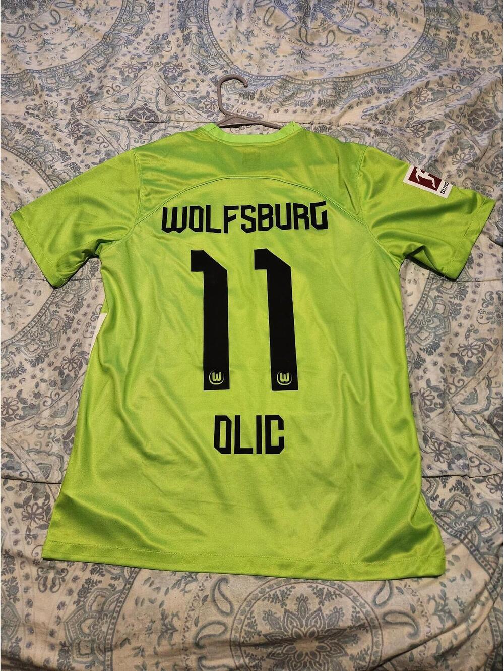 VFL Wolfsburg 2023/2024 Olic Germany Home Soccer Jersey Size M